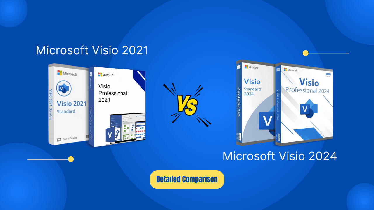Microsoft Visio 2021 vs 2024 standard vs professional