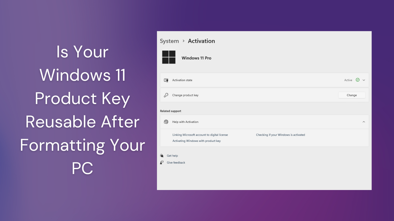 reuse a windows 11 product key